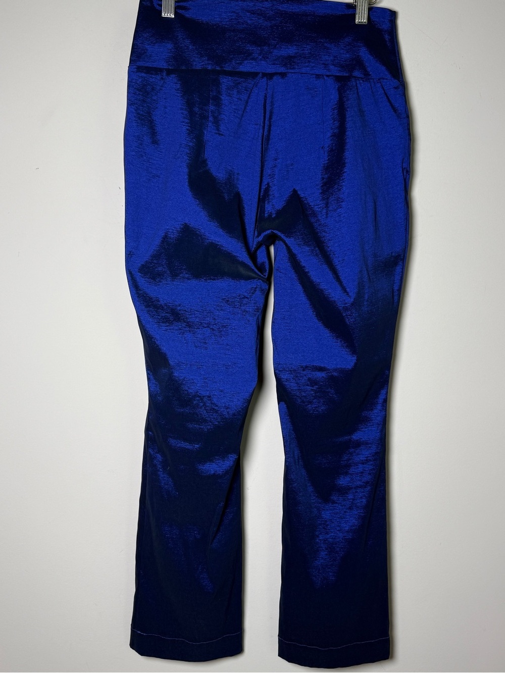 Bitte Kai Rand Pants Cobalt Blue Textured High-Waisted Danish Designer XS Scandi - Picture 4 of 10